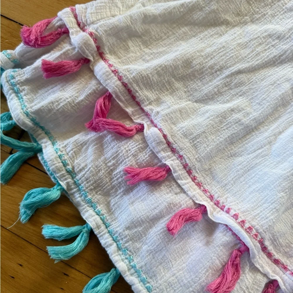Mud Pie tassel hooded cover up tunic girls dress‎ swim cover